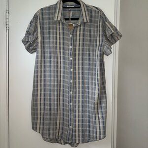 Umgee cotton/poly shirt dress